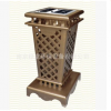 古典垃圾桶烤漆方形網狀垃圾箱網格藝術果殼箱批發大量現貨銷售