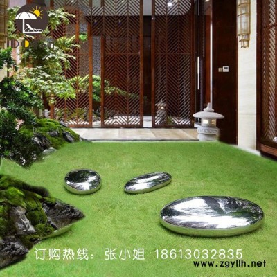 度帆 鵝卵石雕塑水景雕塑擺件組合